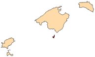 Espanja Baleaarit Cabreran saari