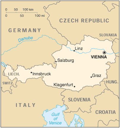 kartta kuva Alpit Schladming Itävalta