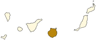 Espanja Kanariansaaret Gran Canaria sijainti kartta