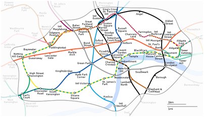kuva Englanti Lontoon metrokartta