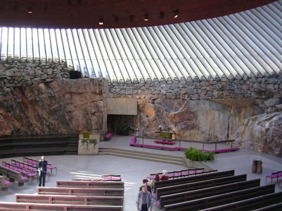 Temppeliaukion kirkko Helsinki Suomi